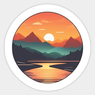 SUNSET TIME Sticker